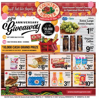 Country Grocer Flyer October 21 to 27