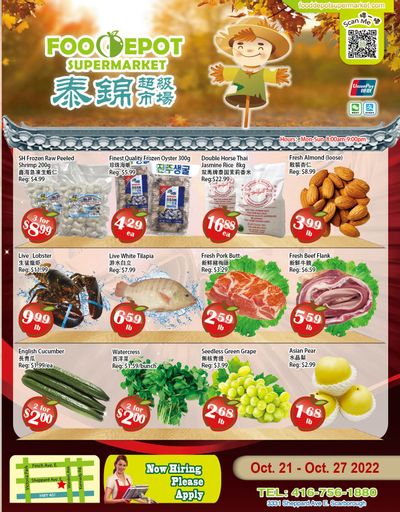 Food Depot Supermarket Flyer October 21 to 27
