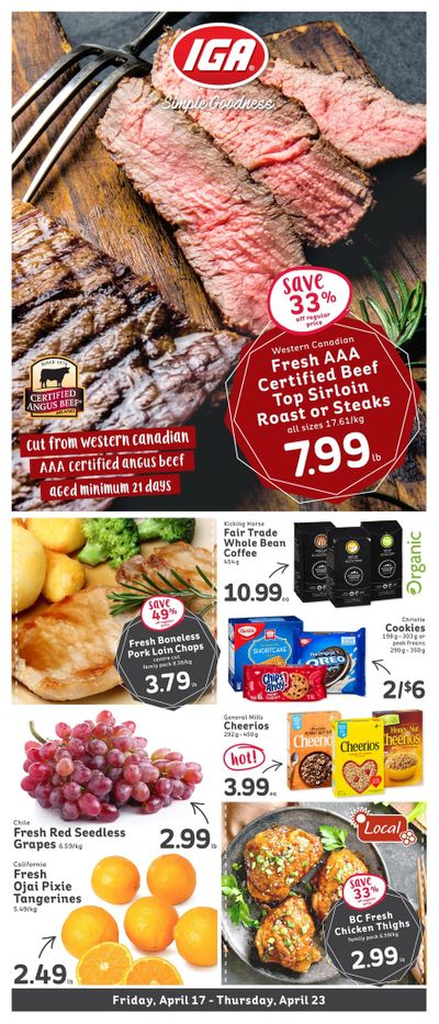 IGA (BC) Flyer April 17 to 23