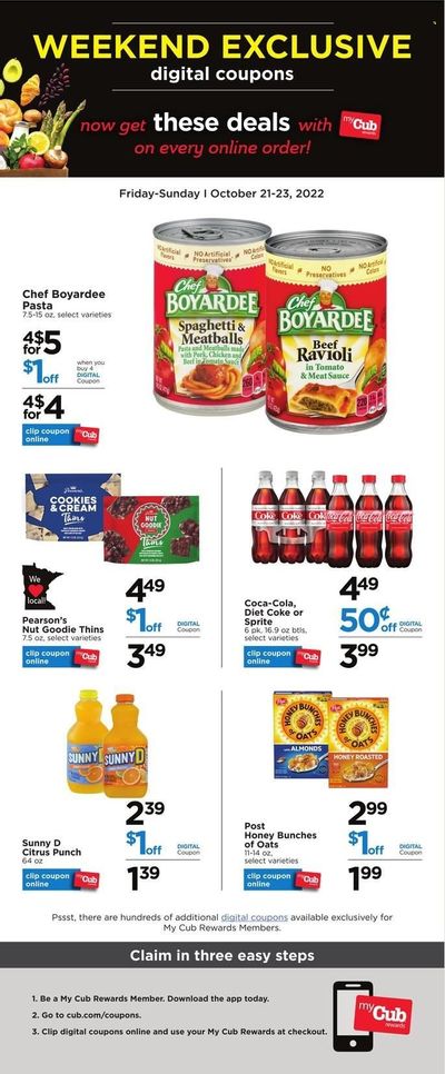 Cub Foods (MN) Weekly Ad Flyer Specials October 21 to October 23, 2022