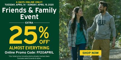 Atmosphere Canada Friends & Family Event: Extra 25% Off Almost Everything
