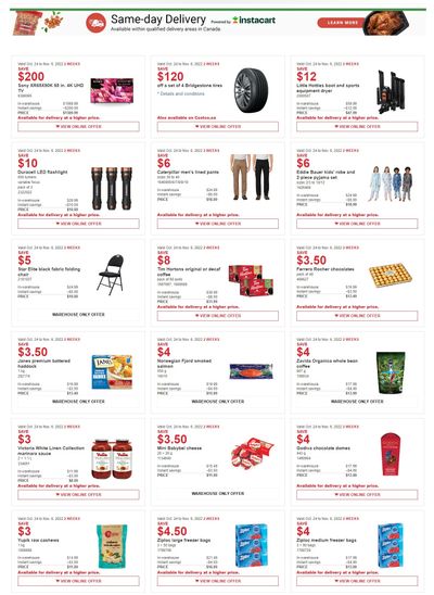 Costco (ON & Atlantic Canada) Weekly Savings October 24 to November 6