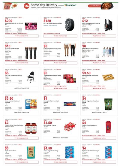 Costco (QC) Weekly Savings October 24 to November 6 Costco (QC) Weekly Savings October 24 to November 6