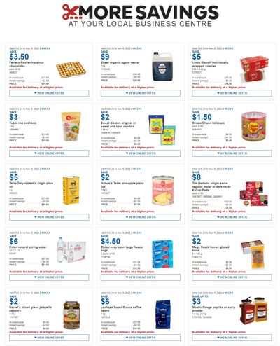 Costco Business Centre Instant Savings Flyer October 24 to November 6
