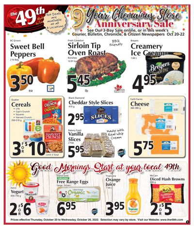 The 49th Parallel Grocery Flyer October 20 to 26