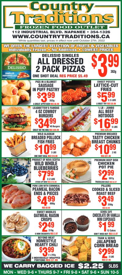 Country Traditions Flyer October 20 to 27