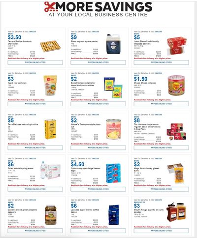 Costco Canada Business Centre Instant Savings Coupons / Flyer, until November 6