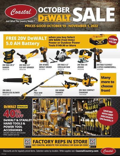 Coastal Farm & Ranch Weekly Ad Flyer Specials October 19 to November 1, 2022
