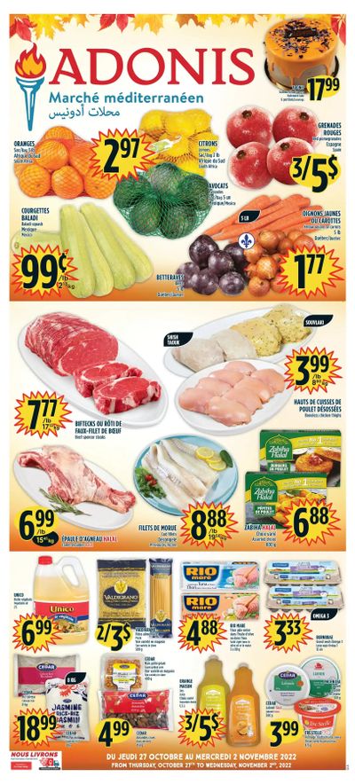 Marche Adonis (QC) Flyer October 27 to November 2