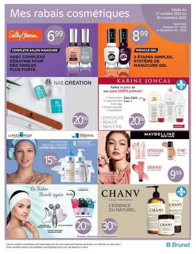 Brunet Cosmetics Flyer October 27 to November 30
