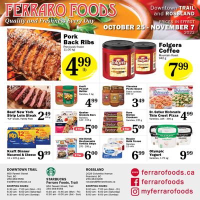 Ferraro Foods Flyer October 25 to November 7