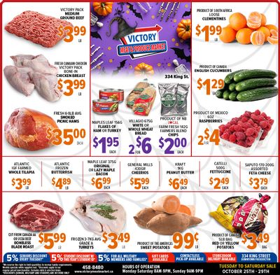 Victory Meat Market Flyer October 25 to 29