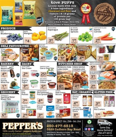 Pepper's Foods Flyer October 25 to 31