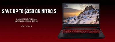 Acer Canada Deals: Save Up to $150 OFF Aspire Sale + Up to $350 OFF Nitro Gaming Laptops