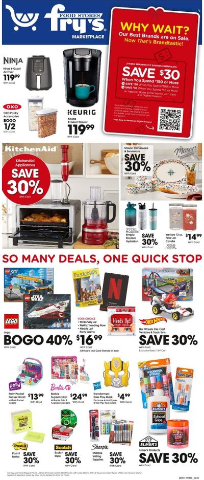 Fry’s (AZ) Weekly Ad Flyer Specials October 26 to November 1, 2022