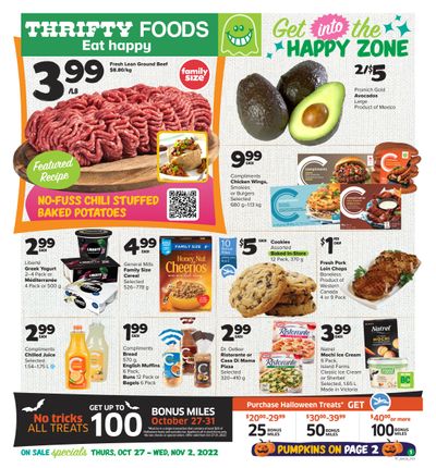 Thrifty Foods Flyer October 27 to November 2