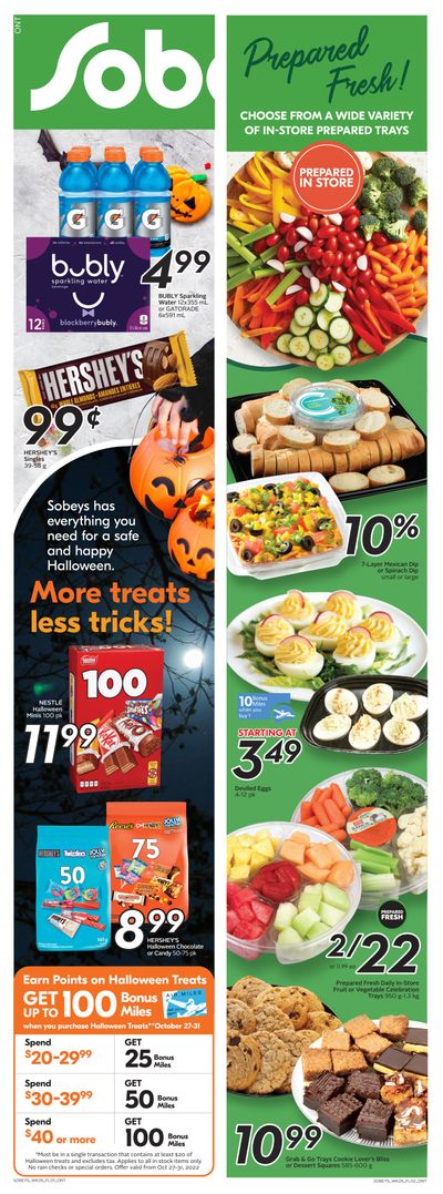 Sobeys (ON) Flyer October 27 to November 2