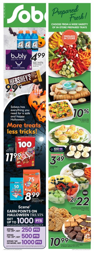 Sobeys (Atlantic) Flyer October 27 to November 2