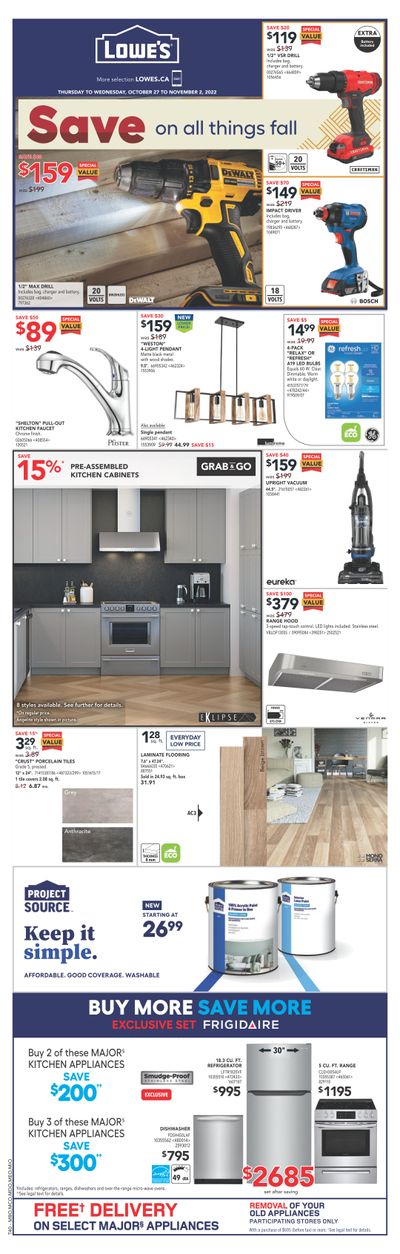 Lowe's (ON) Flyer October 27 to November 2