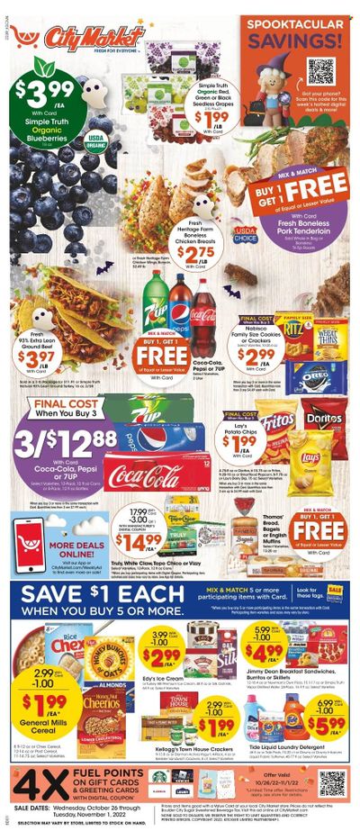 City Market (CO, UT, WY) Weekly Ad Flyer Specials October 26 to November 1, 2022