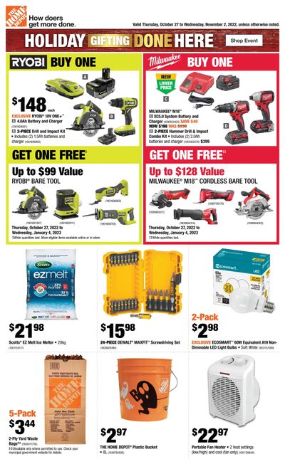 Home Depot (ON) Flyer October 27 to November 2