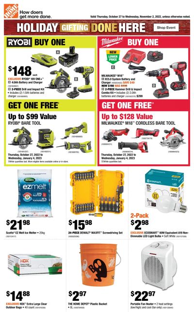 Home Depot (Atlantic) Flyer October 27 to November 2