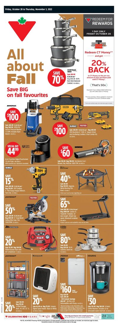 Canadian Tire (Atlantic) Flyer October 28 to November 3