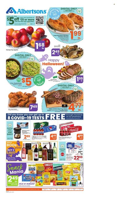Albertsons (MT) Weekly Ad Flyer Specials October 26 to November 1, 2022 Albertsons (MT) Weekly Ad Flyer Specials October 26 to November 1, 2022