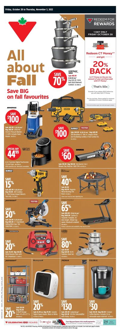 Canadian Tire (West) Flyer October 28 to November 3