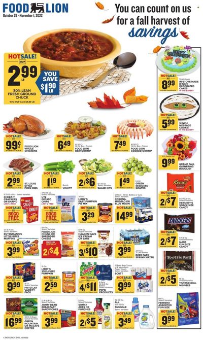 Food Lion (NC) Weekly Ad Flyer Specials October 26 to November 1, 2022