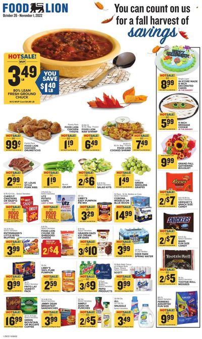 Food Lion (SC) Weekly Ad Flyer Specials October 26 to November 1, 2022