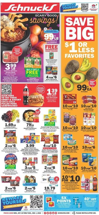 Schnucks (IA, IL, IN, MO) Weekly Ad Flyer Specials October 26 to November 1, 2022
