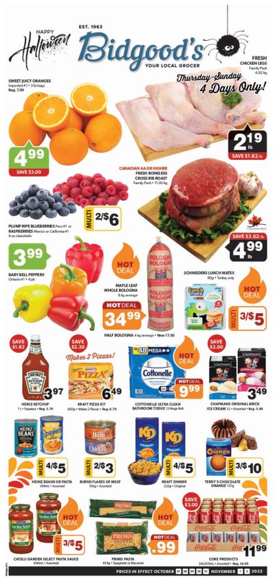 Bidgood's Flyer October 27 to November 2