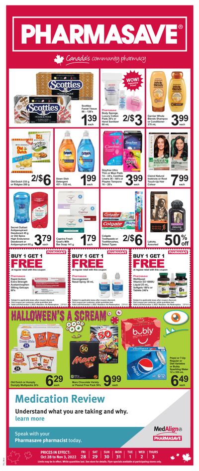 Pharmasave (West) Flyer October 28 to November 3