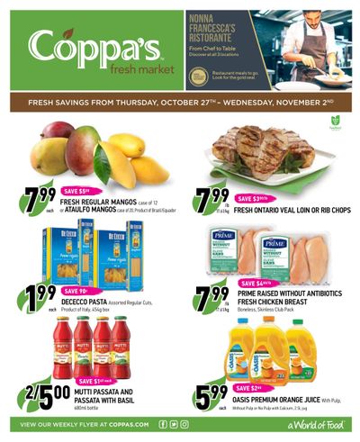 Coppa's Fresh Market Flyer October 27 to November 2