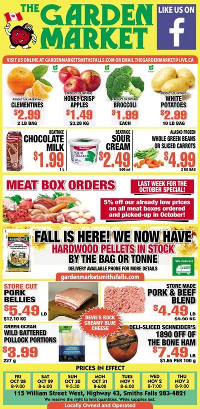 The Garden Market Flyer October 28 to November 3