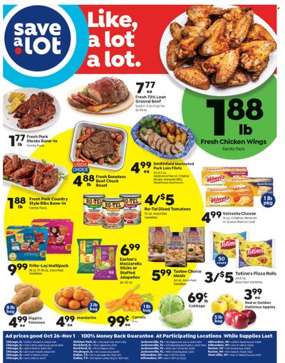 Save a Lot Weekly Ad Flyer Specials October 26 to November 1, 2022