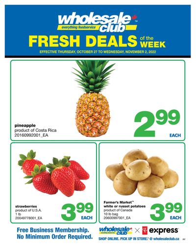 Wholesale Club (ON) Fresh Deals of the Week Flyer October 27 to November 2
