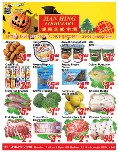Jian Hing Foodmart (Scarborough) Flyer October 28 to November 3