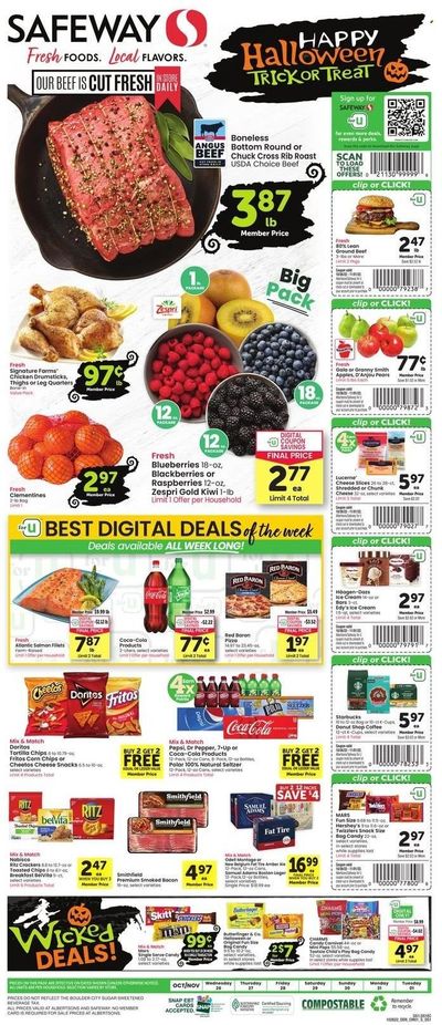 Safeway (CO) Weekly Ad Flyer Specials October 26 to November 1, 2022