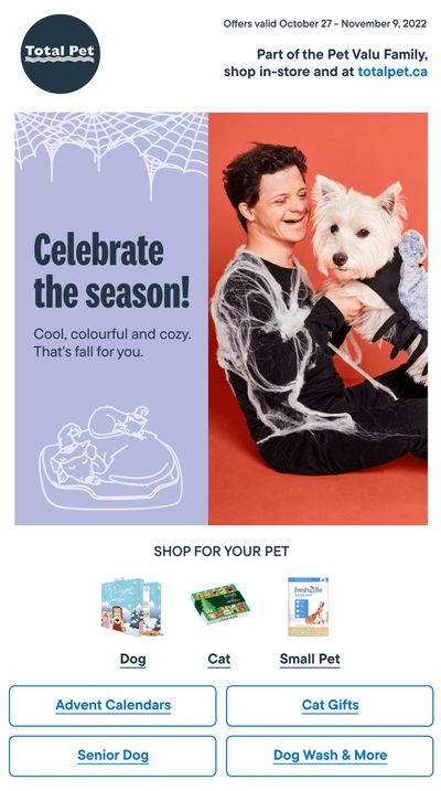 Total Pet Flyer October 27 to November 9