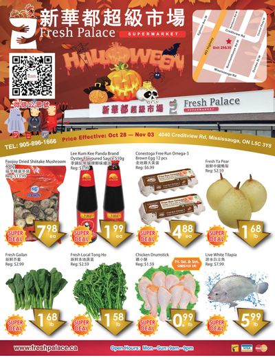 Fresh Palace Supermarket Flyer October 28 to November 3