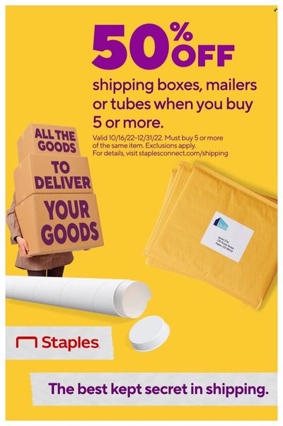 Staples Weekly Ad Flyer Specials October 30 to November 5, 2022