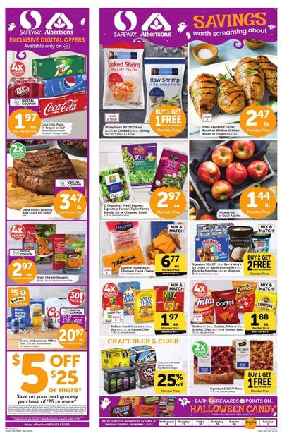 Safeway (OR) Weekly Ad Flyer Specials October 26 to November 1, 2022