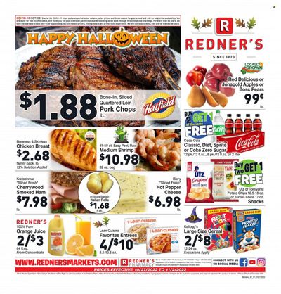 Redner's Markets (DE, MD, PA) Weekly Ad Flyer Specials October 27 to November 2, 2022