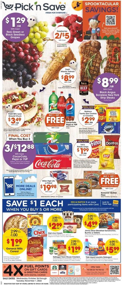 Pick ‘n Save (WI) Weekly Ad Flyer Specials October 26 to November 1, 2022