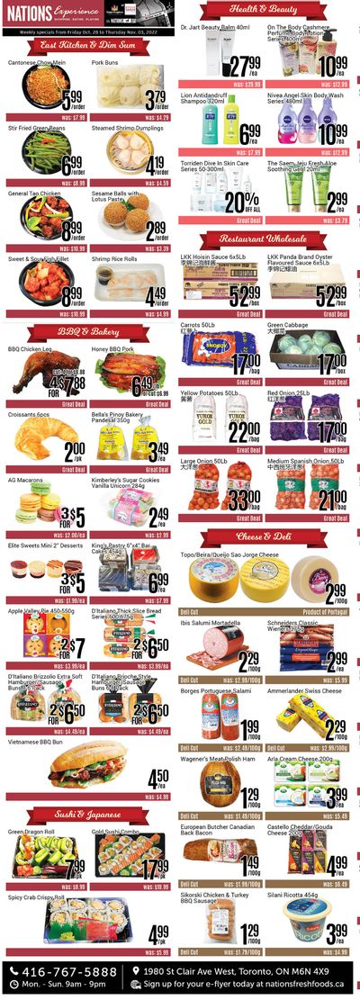 Nations Fresh Foods (Toronto) Flyer October 28 to November 3