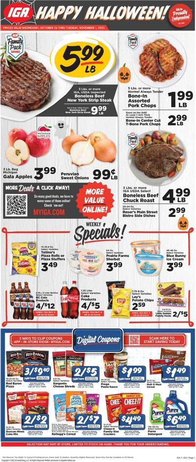 IGA (VA) Weekly Ad Flyer Specials October 26 to November 1, 2022