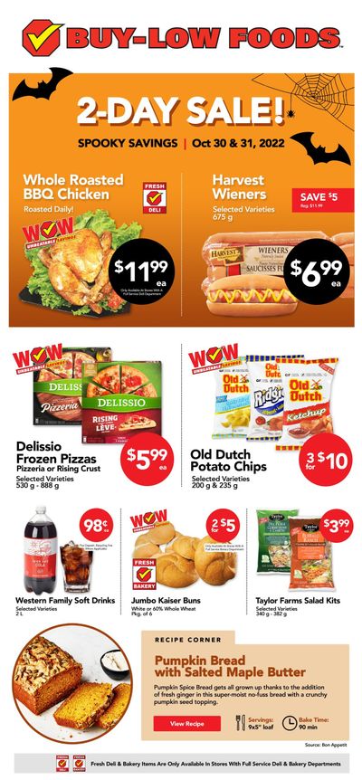 Buy-Low Foods 2-Days Sale Flyer October 30 and 31