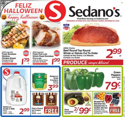 Sedano's (FL) Weekly Ad Flyer Specials October 26 to November 1, 2022